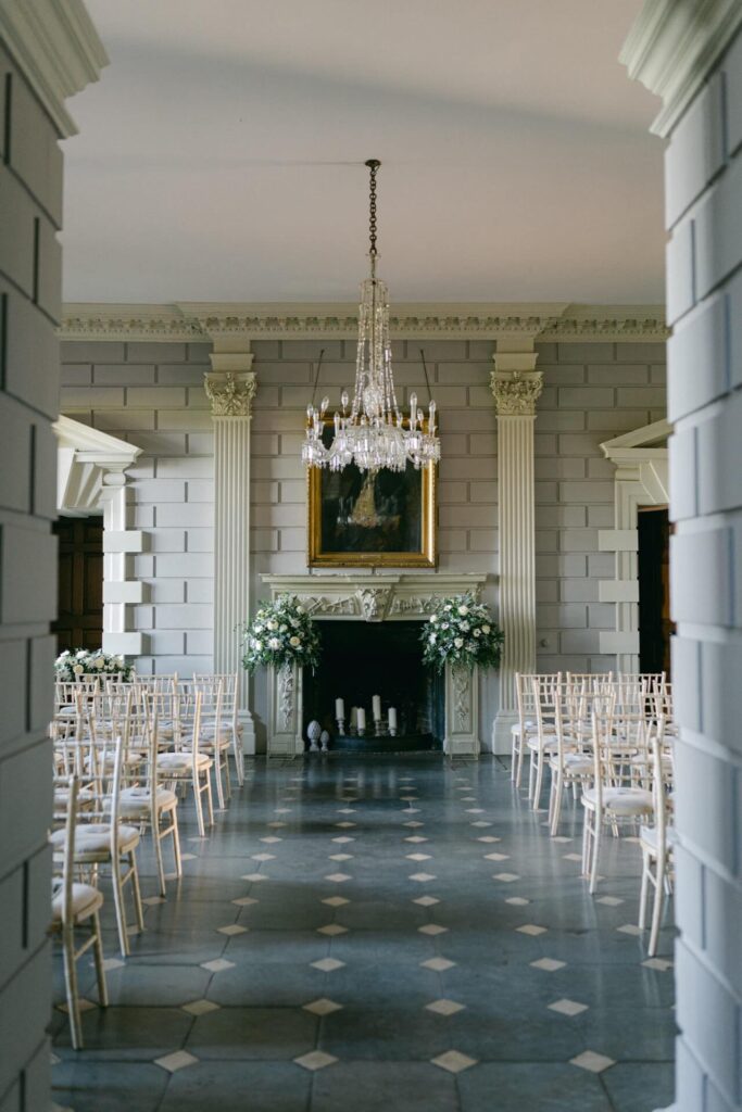 The ceremony space at Davenport House