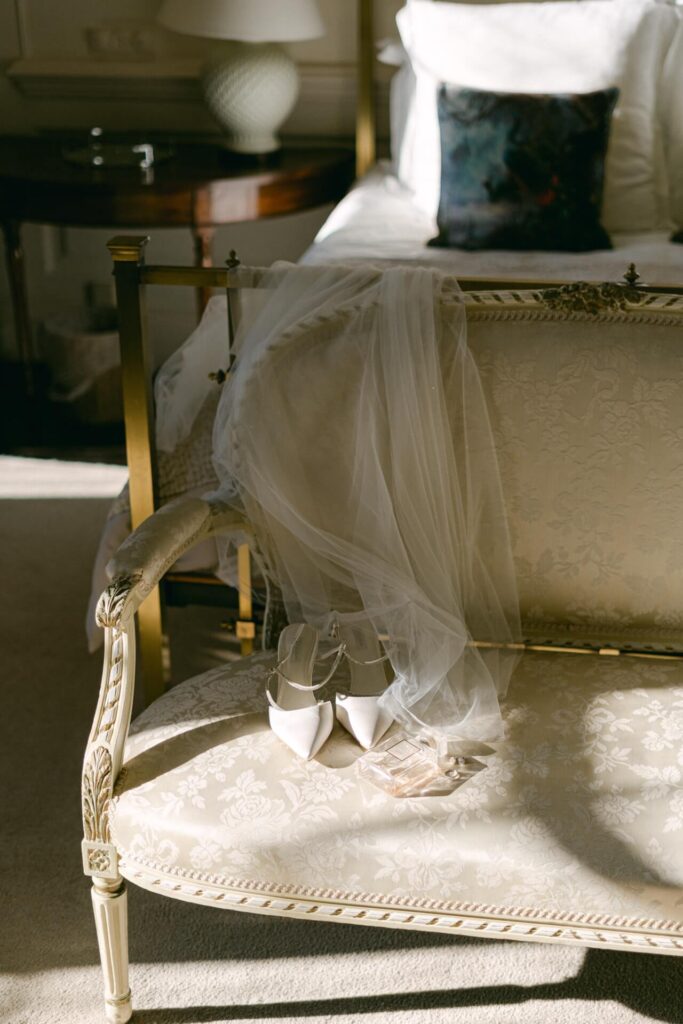 Wedding veil & wedding shoes